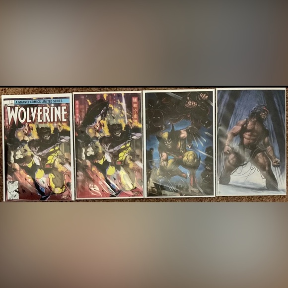 X LIVES of Wolverine # 4 Virgin , Wolverine # 1 Kevin Eastman Virgin = 4 Books - Picture 1 of 10